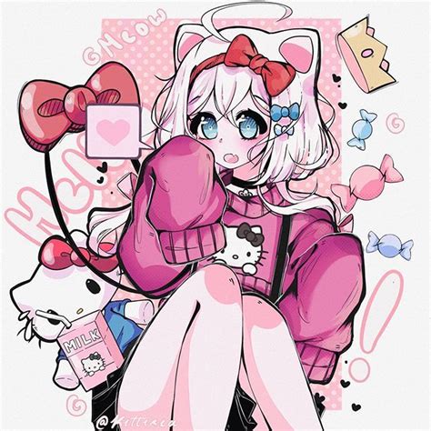 Hello Kitty Anime Girl