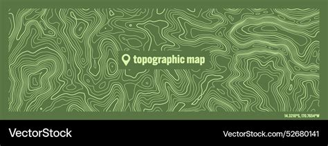 Colorful Topographic Map With Contour Lines Vector Image