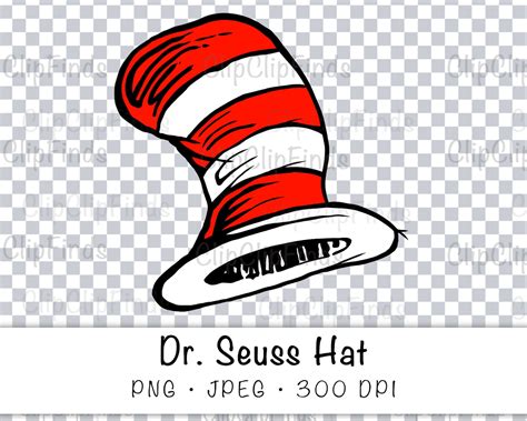 Dr Seuss Hat Png Transparent Background Clip Art And Jpeg On Etsy