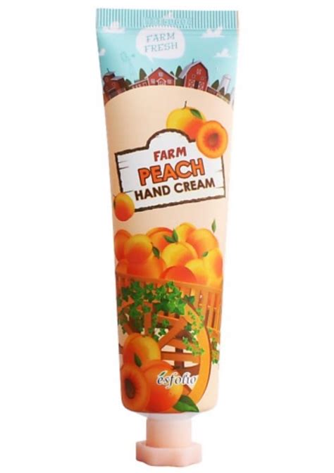 Крем для рук Esfolio с персиком Farm Peach Hand Cream | отзывы