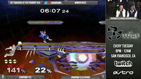 Get Smashed At The Foundry Winner Ro Shroomed C Falcon Vs