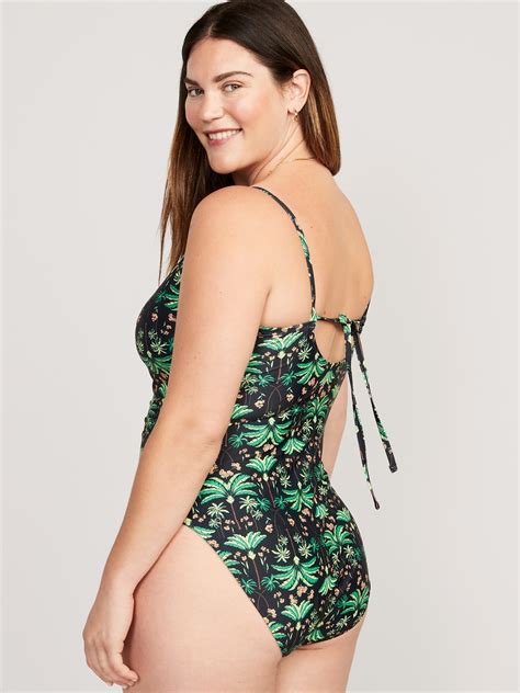 Tie Back One Piece Cami Swimsuit Old Navy