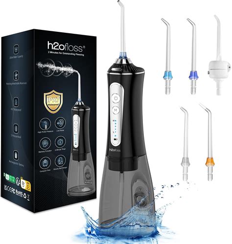 H2ofloss Water Dental Flosser For Teeth Cleaningcordless Water Teeth Cleaner Picks