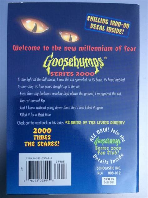 R L Stine Goosebumps Cry Of The Cat