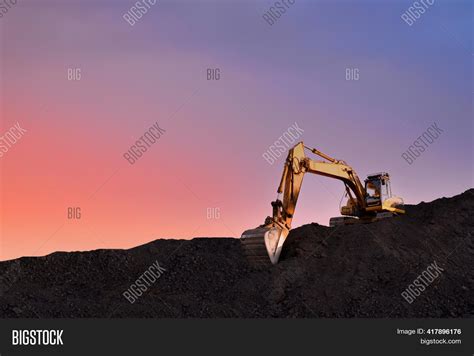 Excavator Working On Image And Photo Free Trial Bigstock