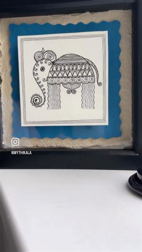 Seema Madhubani Inspired Art On Instagram Dedicated To The Elephant