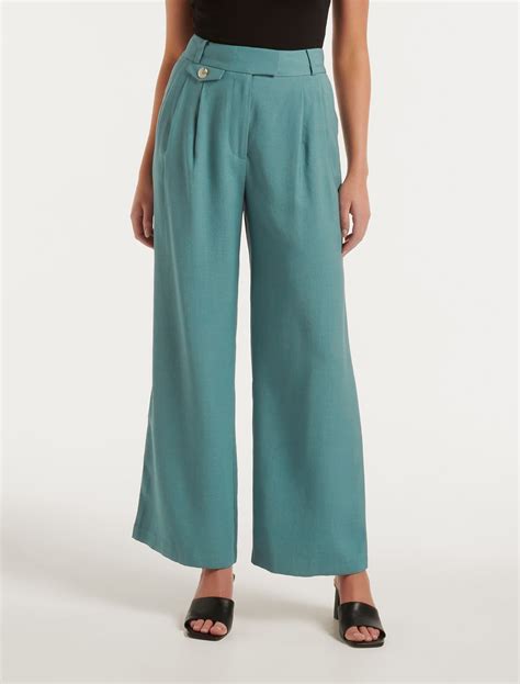 Lucinda Wide Leg Bamboo Pant Women S Fashion Forever New