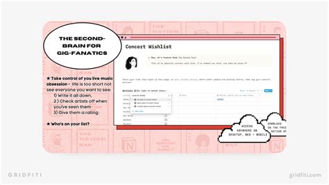 5+ Notion Wishlist Templates to Track Your Wants & Needs | Gridfiti