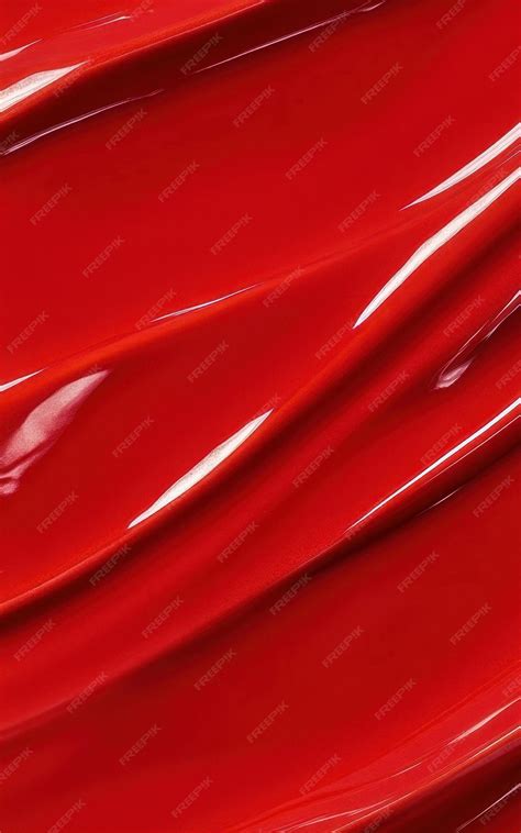 Scarlet Colored Smooth Porcelain Texture Premium Ai Generated Image