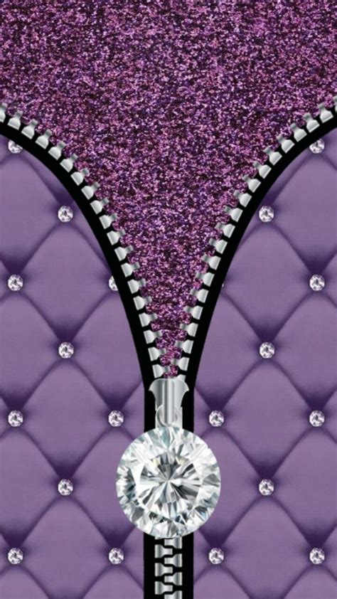 Purple And Silver Sparkly Bow Purple Wallpaper Beautiful Wallpapers For Iphone Diamond Wallpaper