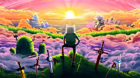 Adventure Time - Finn Animated Wallpaper - Epic Sunrise Scene ...