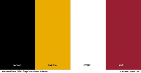 Maryland State Usa Flag Colors Flags