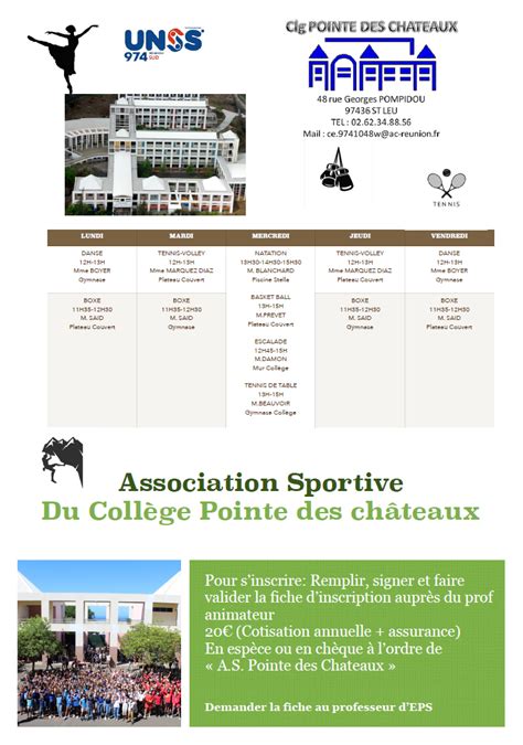 Septembre Coll Ge Pointe Des Ch Teaux