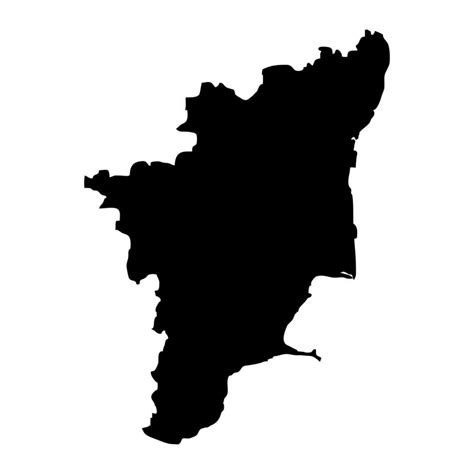 Tamil Nadu state map, administrative division of India. Vector illustration. 25451820 Vector Art ...