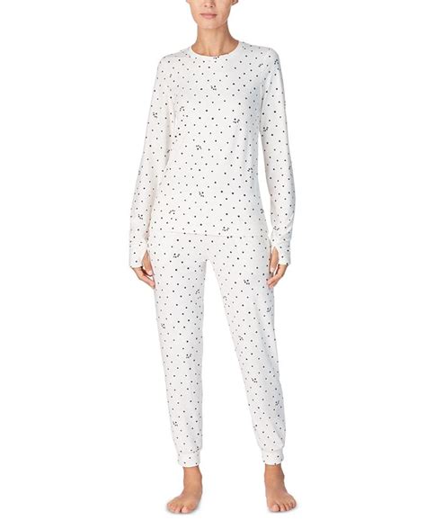 Dkny Printed Jersey Shirt And Jogger Pants 2pc Pajama Set Macys