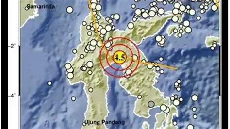 Gempa Bumi Sore Ini Guncang Sulawesi Selatan Rabu 5 Juli 2023 Baru