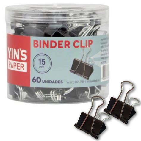 Prendedor De Papel Binder Clip Mm Pote Unidades Shopee Brasil