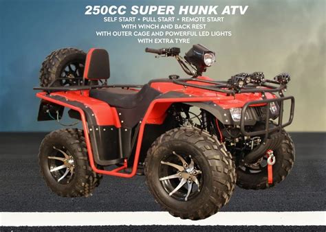 250cc Super Hunk Atv Red Color At Rs 220000 Singanpor Surat ID