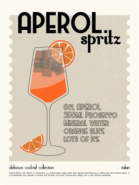 Aperol Spritz Poster Av Sarah Koller Printler