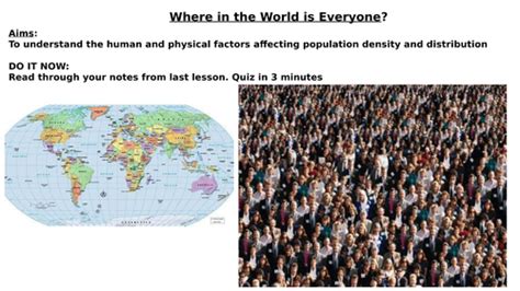 Population distribution | Teaching Resources