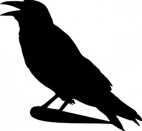 Free Printable Crow Silhouettes | Crow silhouette, Halloween ...