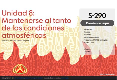 S 290 Unidad 8 Mantenerse Al Tanto De Las Condiciones Atmosféricas