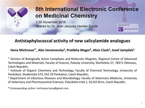 Pdf Antistaphylococcal Activity Of New Salicylamide Analogues