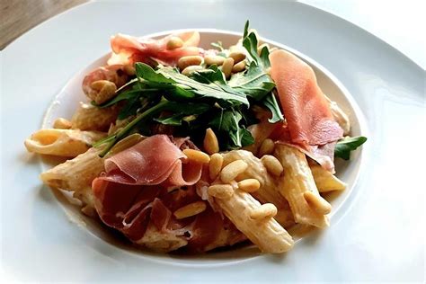 Pasta Mit Rucola Mascarpone Und Parmaschinken Marmeladenrezepte