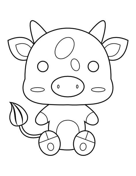 Coloring Pages Of Cute Cows