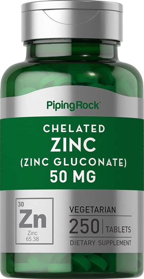 Solgar Chelated Zinc 250 Tablets Zinc For Healthy Skin Supports Cell Growth