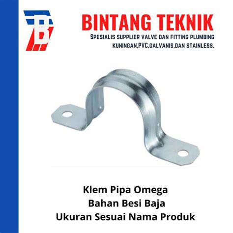 Jual Klem Pipa Omega Inch Bahan Besi Galvanis Di Seller Toko Bintang