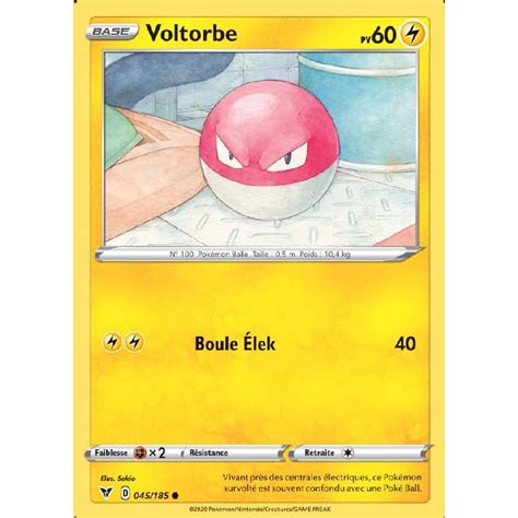 Voltorbe 45 185 EB4 Carte Pokémon commune neuve VF Cardcollection fr