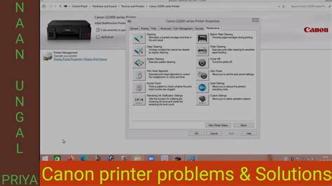 Canon Printer Problems And Solutions In Tamil Not Printing Colour Or Black G2000 G2010