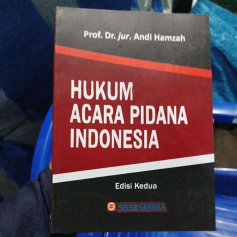 Jual Buku Hukum Acara Pidana Dr Andi Hamzah Original L Shopee