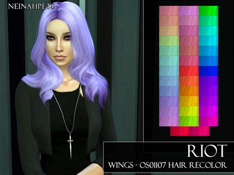 The Sims Resource Riot WINGS OS01107 Hair Recolored By Neinahpets