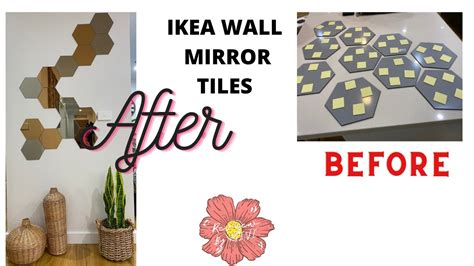 Ikea Diy Wall Mirror Tiles Installation Review Youtube