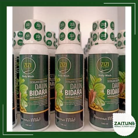 Jual Zizi Sabun Mandi Daun Bidara Cair Zizi Body Wash Botol Ml