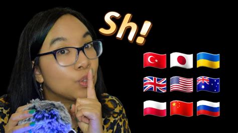 Asmr Fast Aggressive Trigger Words In Different Languages With Sh Fluffy Mic Mouth Sounds 🌟💆