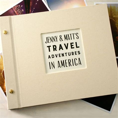 Personalised Travel Photo Album By Made By Ellis Photo Album Travel Photo Album Personalized