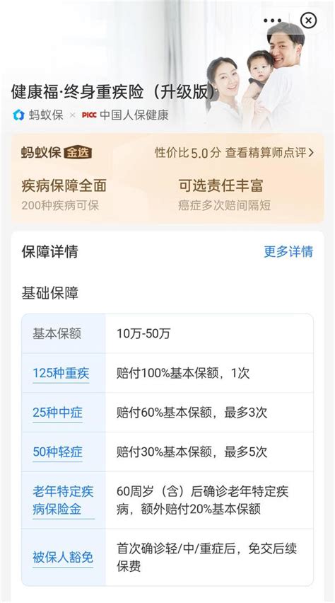 支付宝上的健康福终身重疾险怎么样？靠谱吗？ 知乎