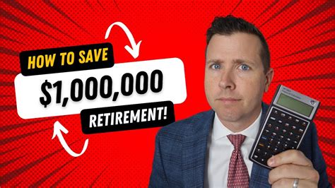 How To Save One Million Dollars For Retirement Youtube