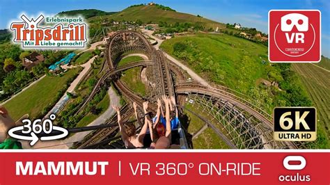 WOW 360 MAMMUT Tripsdrill Onride POV Wooden VR Roller Coaster