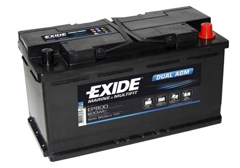 Akumulator Exide Marine Multifit Dual Agm Ep V Ah A P