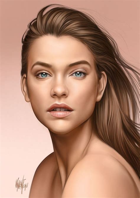 Procreate Portrait Painting Barbara Palvin Vincent Chu On Artstation