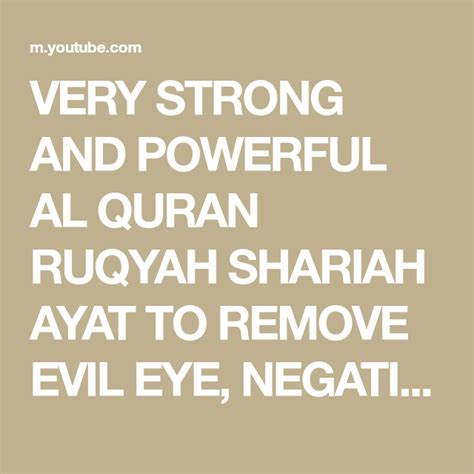 Very Strong And Powerful Al Quran Ruqyah Shariah Ayat To Remove Evil