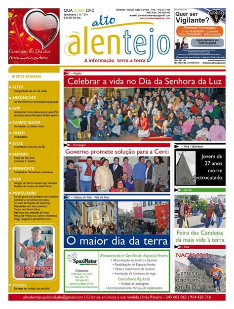 ARRONCHES EM NOTÍCIAS Arronches Última edição do jornal Alto Alentejo