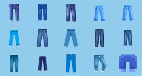 👖 Jeans on Noto Emoji Font 16.0