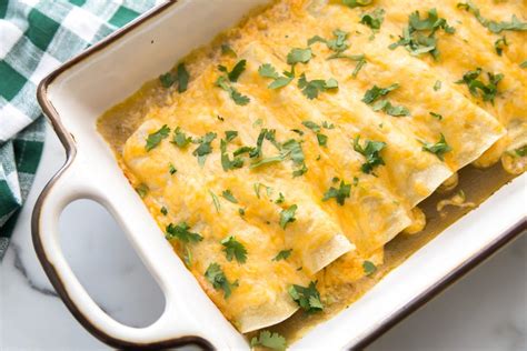 Green Chile Chicken Enchiladas Lil Luna