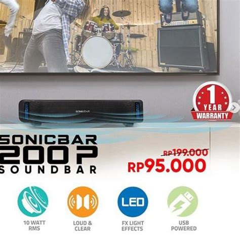 Jual Bigsale Sonicgear P Powerful Soundbar Sonicbar With Brilliant