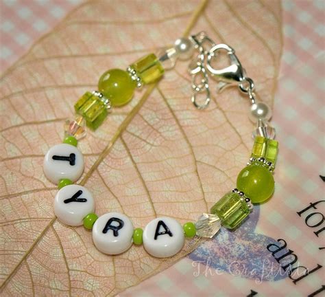 Peridot Personalized Birthstone Baby Bracelet August Infant Toddler